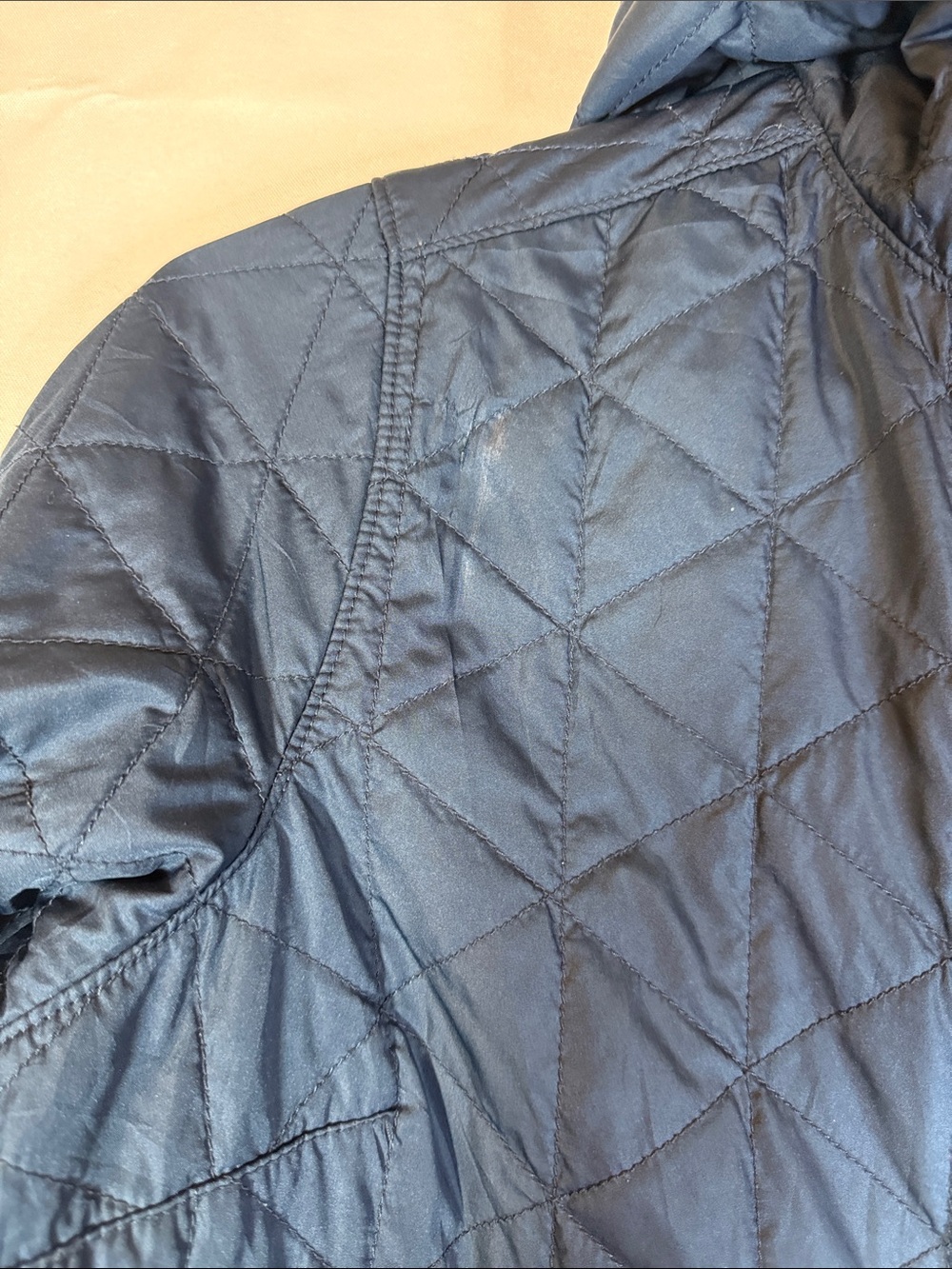 L.L. Bean Women's Teal Quilted Jacket - Navy Lining - Picture 8 of 10